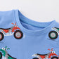Children's Cartoon ATV Print Tee and Shorts Set - Farnelli