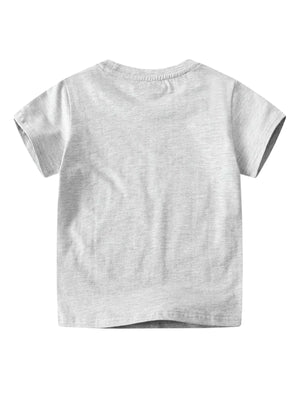 Children's Dinosaur Crew Neck Short Sleeve T-Shirt - Farnelli