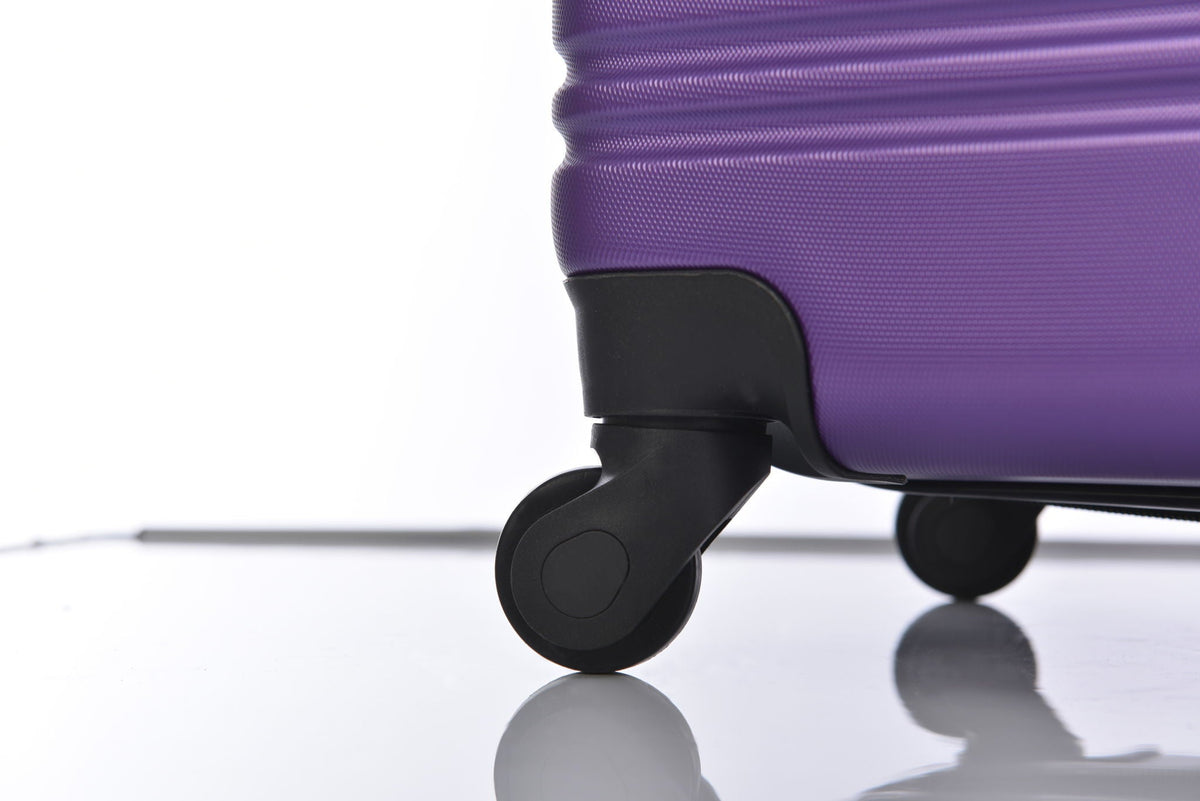 HouseOfZazla 4-piece hardshell luggage set with TSA lock and spinner wheels in multiple colors