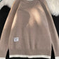 Men's Ribbed Hem Long Sleeve Sweater - Farnelli