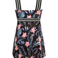 Cutout Printed Two-Piece Swim Set - Farnelli