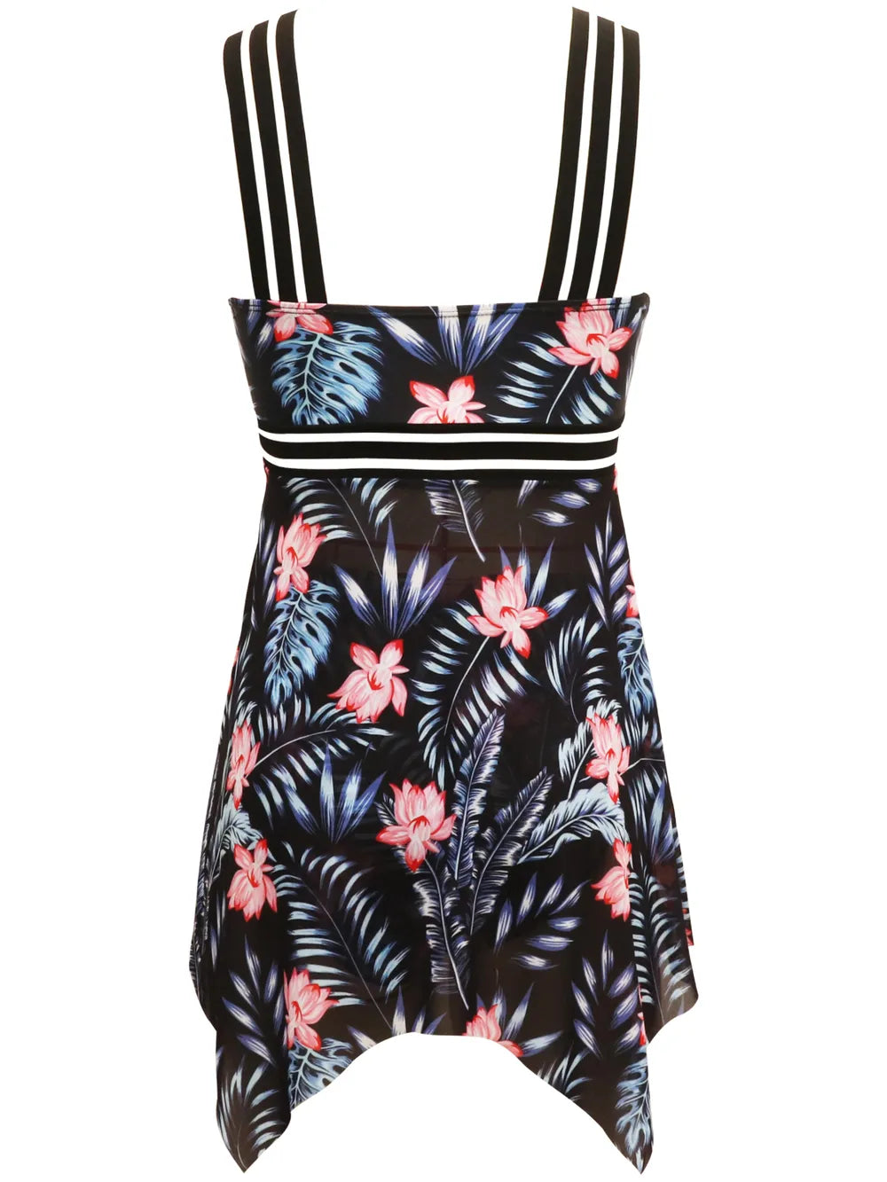 Cutout Printed Two-Piece Swim Set - Farnelli