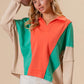 BiBi Colorblock Exposed Seam French Terry Sweatshirt - Farnelli