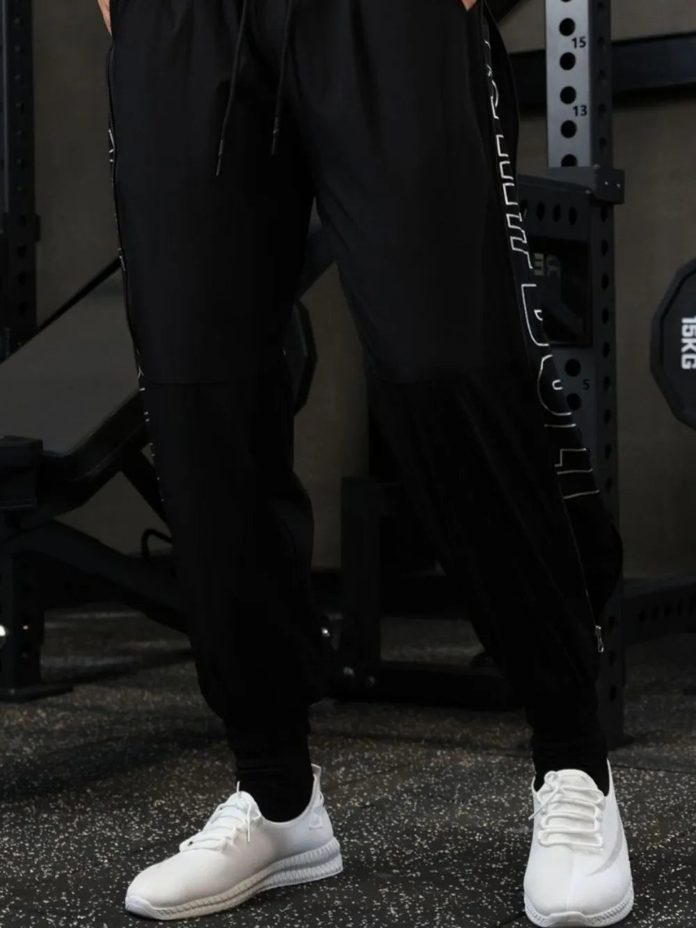 Men's Drawstring Solid Color Joggers - Farnelli