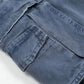 Men's Wide-Leg Cargo Jeans with Side Pockets - Farnelli