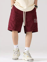 Men's Full Size Casual Cargo Shorts with Drawstring Plus Size - Farnelli