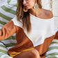 BiBi Color Block Geometric Sweater - Farnelli