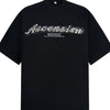 Men's Round Neck Letter Graphic T-Shirt - Black
