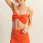 HYFVE Ruched Bra Top and Mini Skirt Set - Farnelli