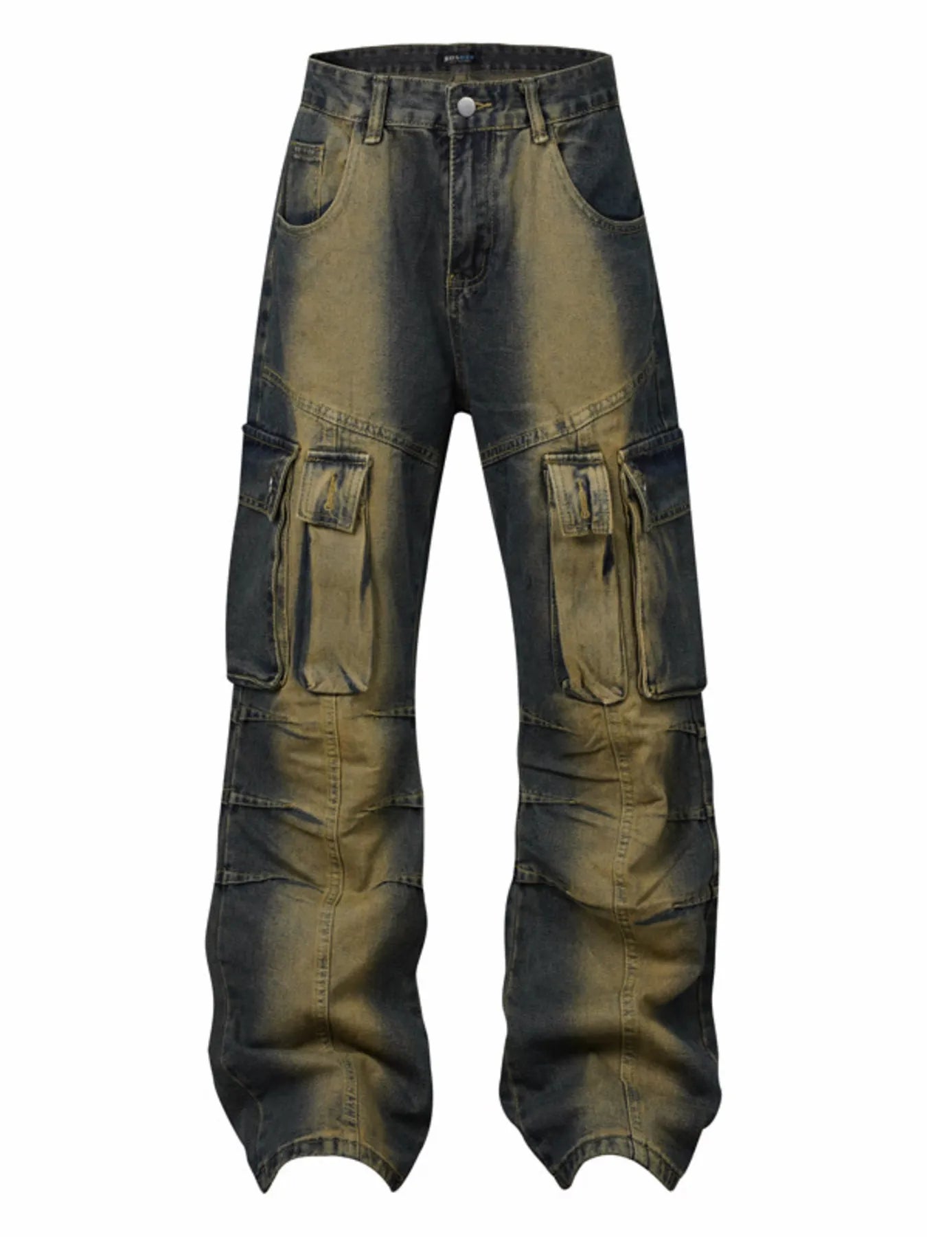 Men's Wide Leg Cargo Jeans - Farnelli
