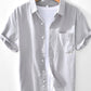 Men's Button Up Short Sleeve Shirt - Farnelli
