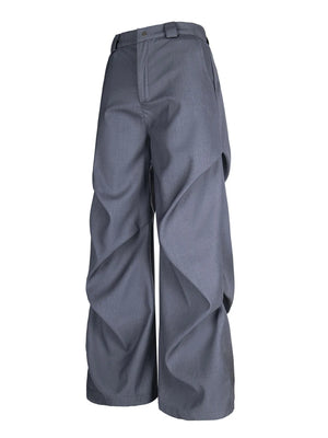 Men's Wide Leg High Waist Pants - Farnelli