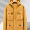 Men's Plus Size Casual Multi-Pocket Zip-Up Lightweight Jacket - Yellow