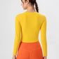 Round Neck Long Sleeve Active T-Shirt - Farnelli