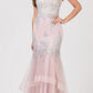 CLEARANCE - Eureka 6009 Strapless Embroidered Gown Layered Skirt (Size XL)