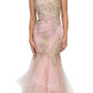 CLEARANCE - Eureka 6009 Strapless Embroidered Gown Layered Skirt (Size XL)