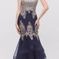 CLEARANCE - Eureka 6009 Strapless Embroidered Gown Layered Skirt (Size XL)