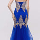 CLEARANCE - Eureka 6009 Strapless Embroidered Gown Layered Skirt (Size XL)