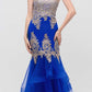 CLEARANCE - Eureka 6009 Strapless Embroidered Gown Layered Skirt (Size XL)