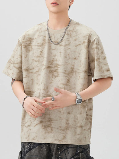 Men's Plus Size Round Neck Half Sleeve T-Shirt - Farnelli