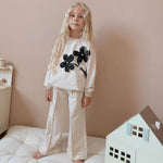Luxury Flowers Girls Casual Set-0