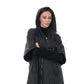 Alaska® Outerwear Company black hooded vest front view