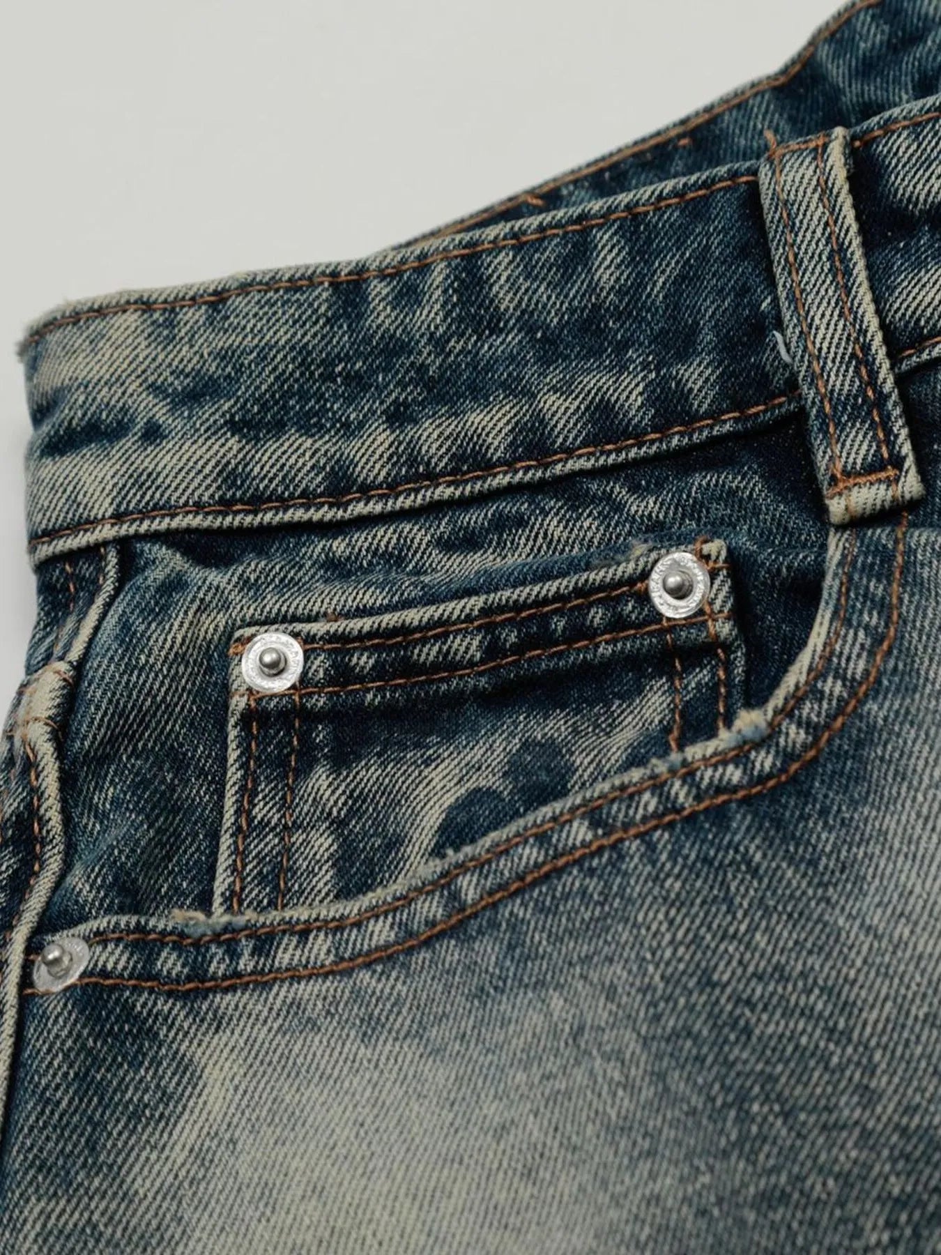 Men's Acid Wash Denim Shorts - Farnelli