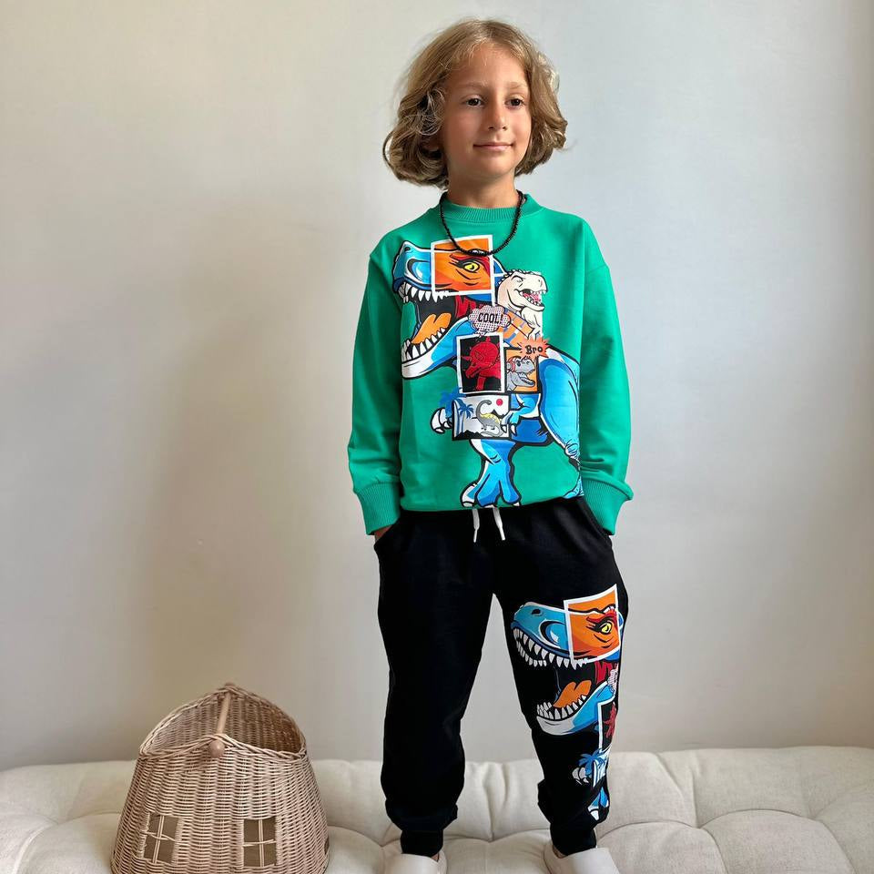 T-Rex Square Boys Joggers Set - Farnelli