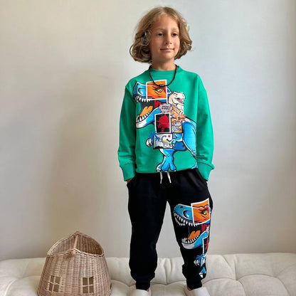 T-Rex Square Boys Joggers Set - Farnelli