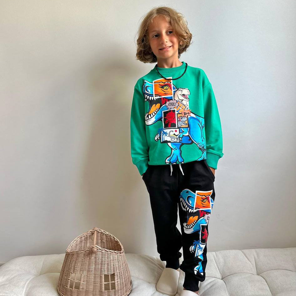 T-Rex Square Boys Joggers Set - Farnelli