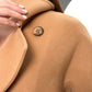 Monique Tailored Cashmere Wool Blend Coat in Bluff