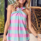 BiBi Multi Color Plaid Brushed Neck Tank - Farnelli