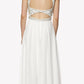 Juliet 609 A Line Chiffon Floor Length Gown Cut Out Back