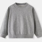 Children's Casual Solid Color Crew Neck Sweatshirt - Farnelli