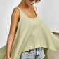 BiBi High and Low Flare Knit Tank Top - Farnelli
