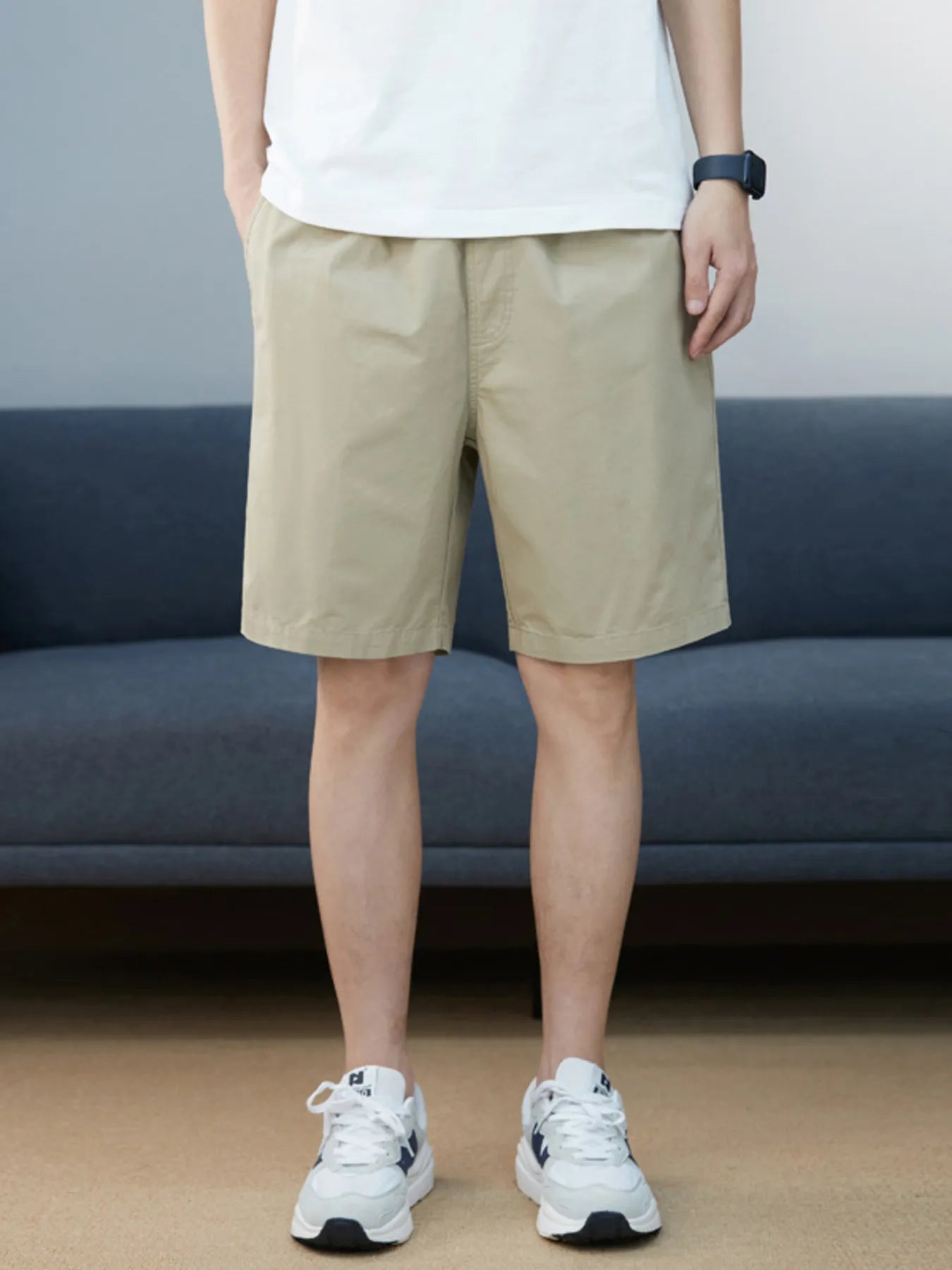 Men's Plus Size Casual Pocketed Shorts - Farnelli