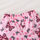 Children's Little Sister Butterfly Print Ruffle Trim Set - Farnelli