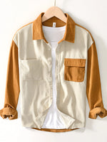 Men's Color Block Button Up Shirt - Farnelli