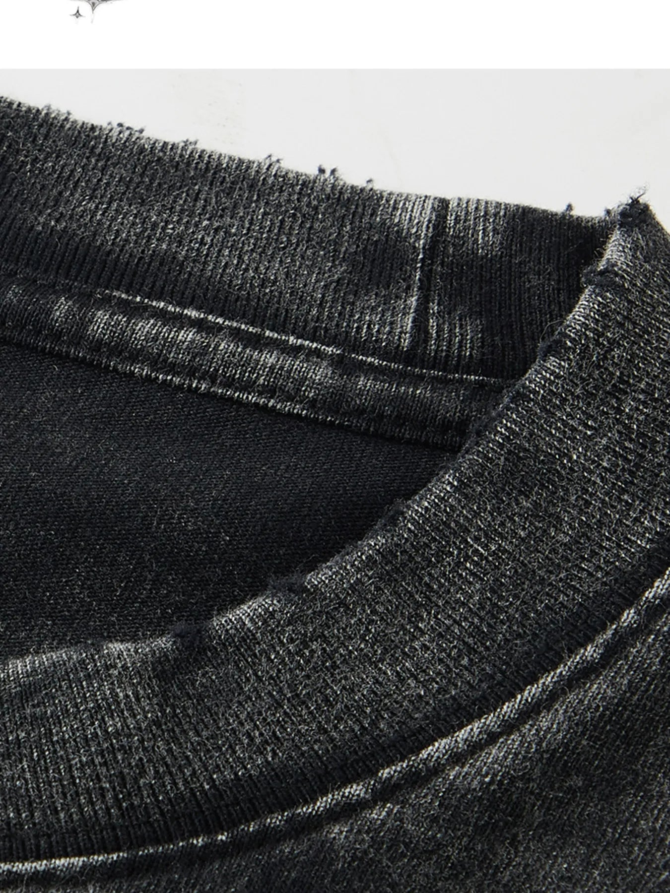 Men's Washed Round Neck Dropped Shoulder Sweatshirt - Farnelli