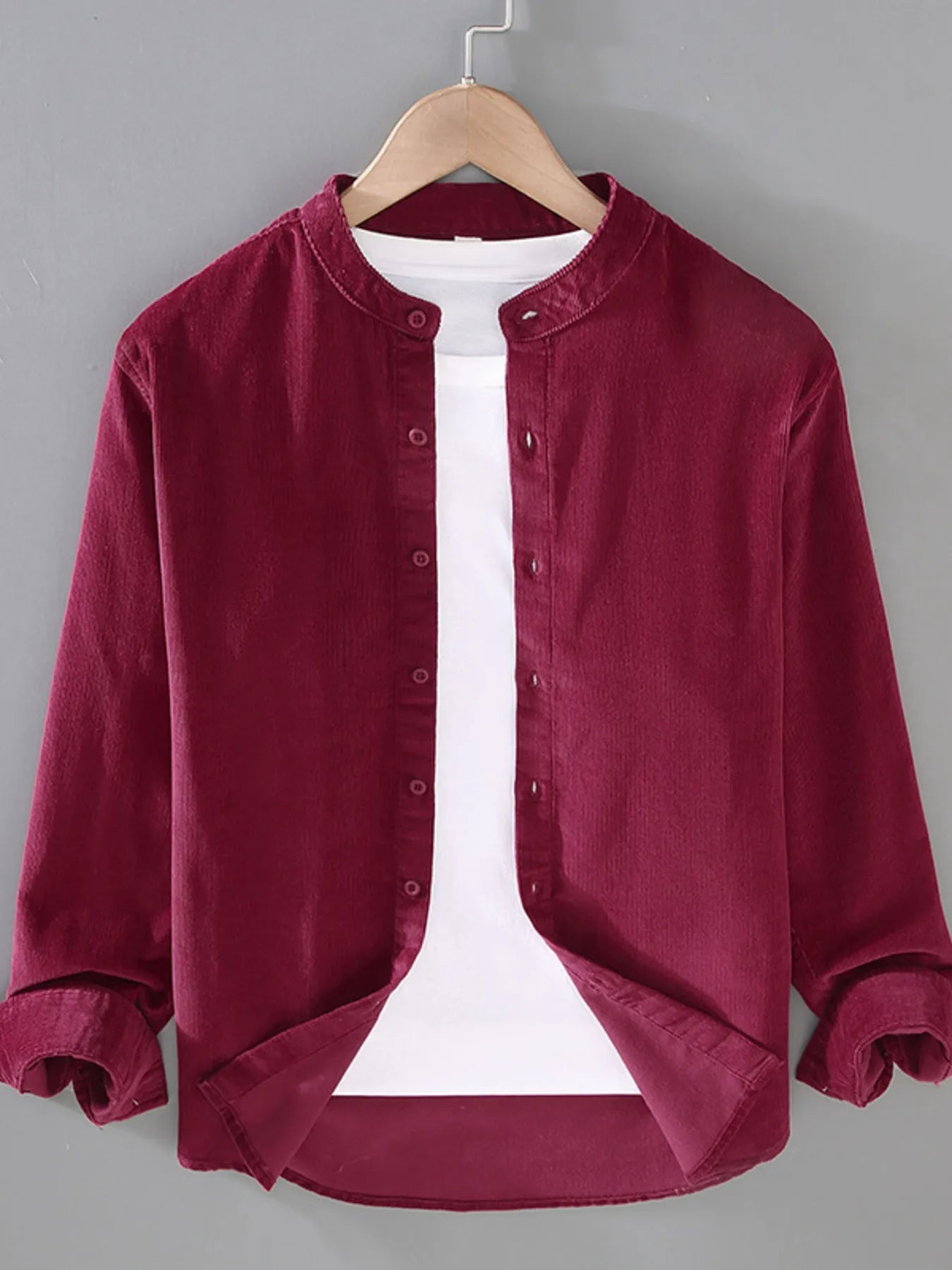 Men's Plus Size Button Up Long Sleeve Shirt - Farnelli
