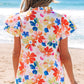 Chelsea Floral Bouquet Flutter Top - Farnelli