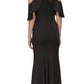 CLEARANCE - Eureka 6110 Cold Shoulder High Neckline Mermaid Gown (Size XS)