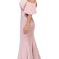 CLEARANCE - Eureka 6110 Cold Shoulder High Neckline Mermaid Gown (Size XS)