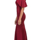 CLEARANCE - Eureka 6110 Cold Shoulder High Neckline Mermaid Gown (Size XS)