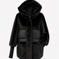 Claire Eco-Fur Bio-Down Fill Jacket in Black