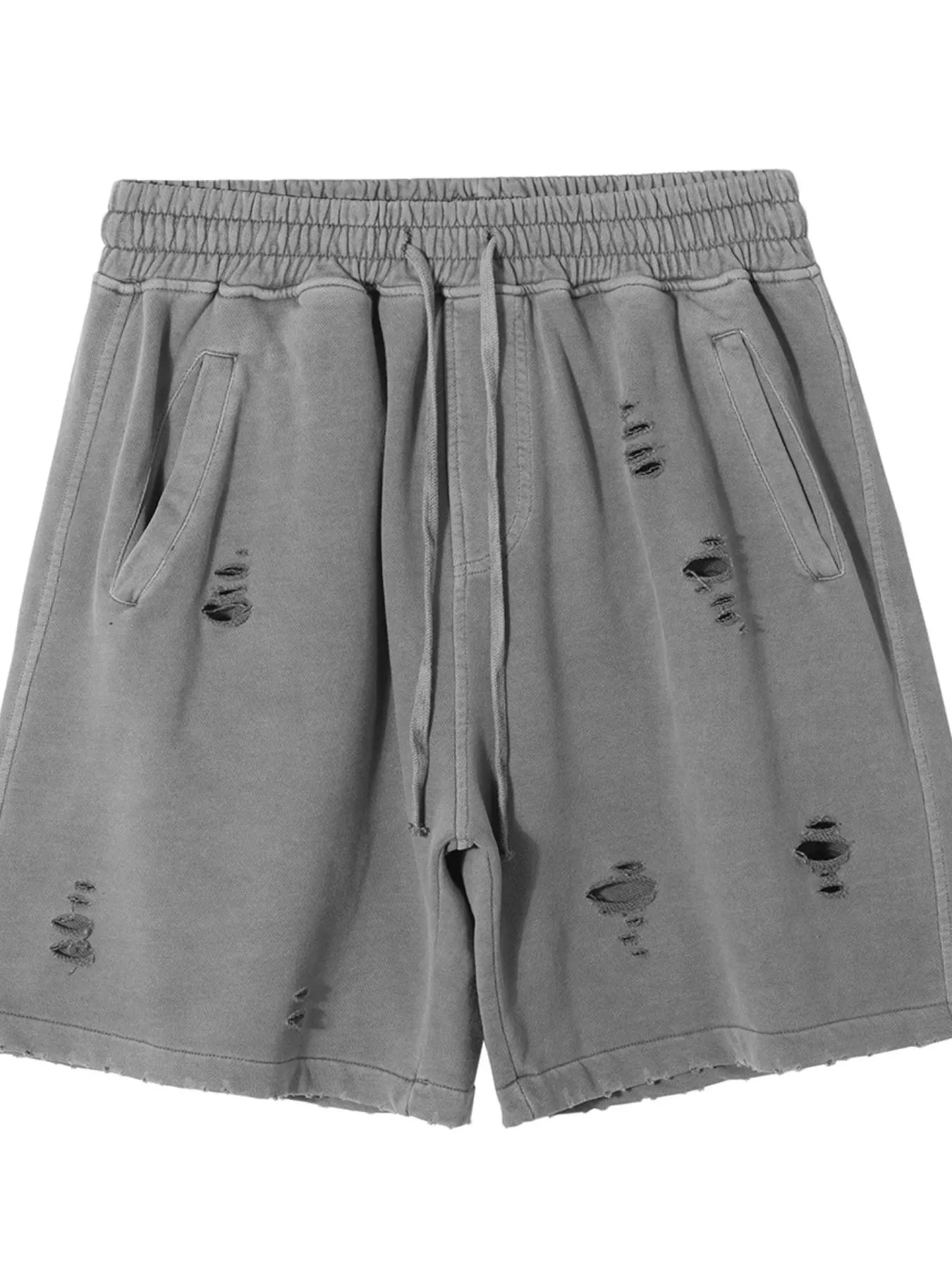 Men's Distressed Drawstring Shorts - Farnelli
