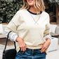Ashley Striped Long Sleeve Two-in-one Top - Farnelli