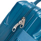 HouseOfZazla dark blue ABS hard case luggage set with spinner wheels