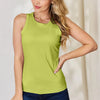Basic Bae Full Size Round Neck Slim Tank - Yellow-Green
