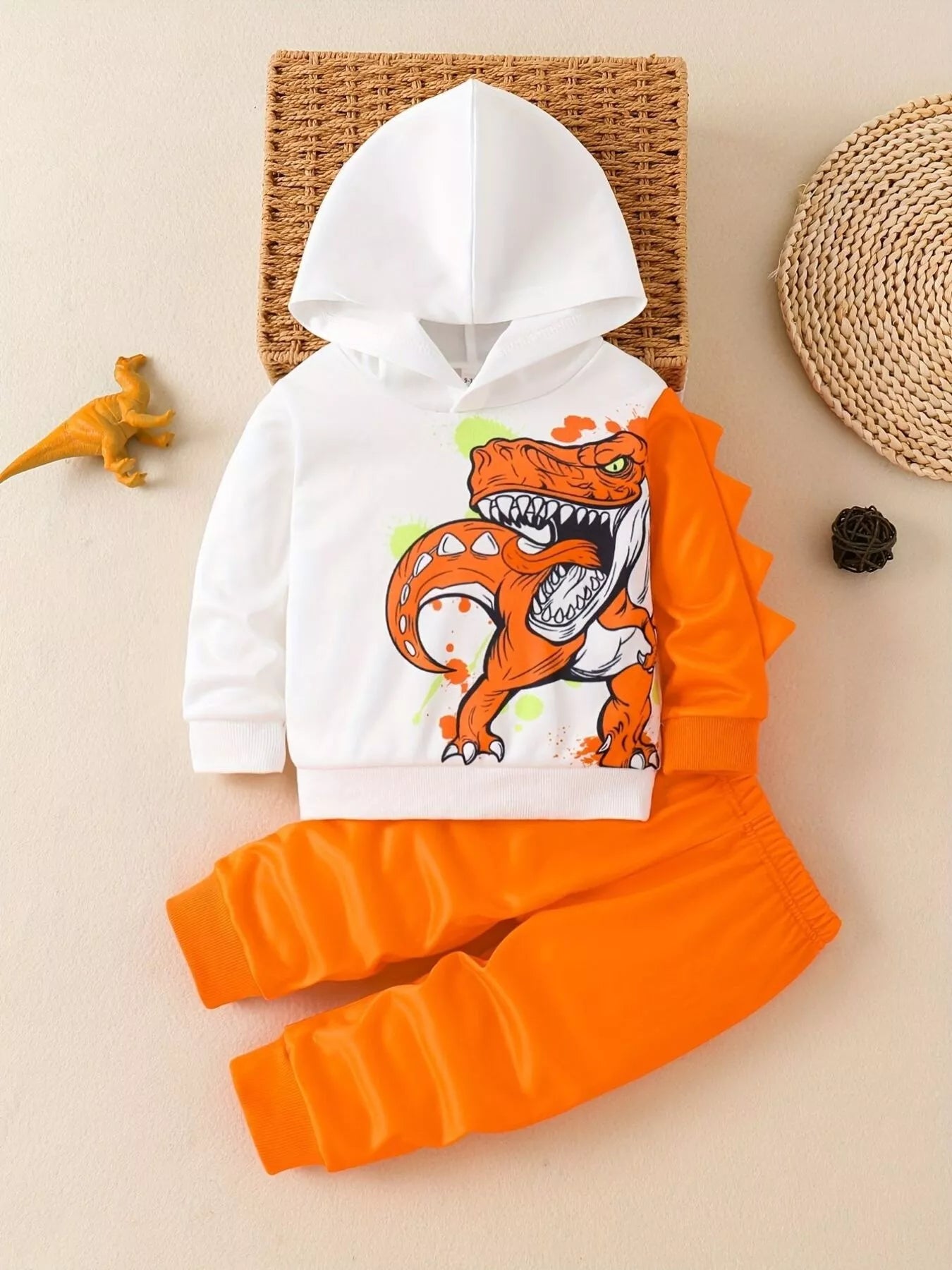 Children's Dinosaur Hoodie & Pants Set - Farnelli